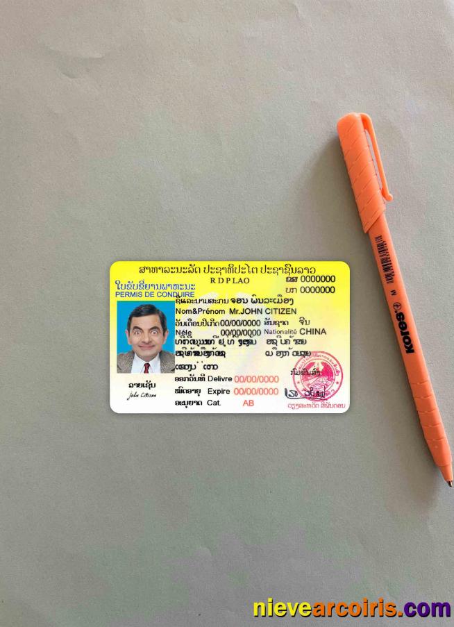 Laos driving license photolook